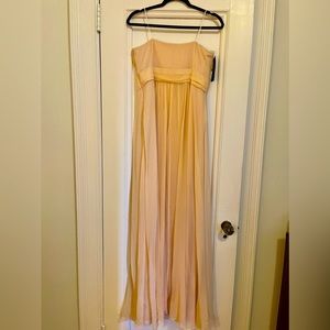 Ann Taylor long light pink dress